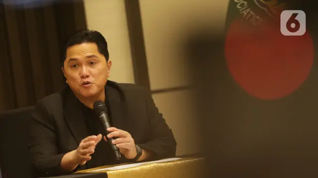 Ketua Umum PSSI Erick Thohir. (Liputan6.com/Helmi Fithriansyah)