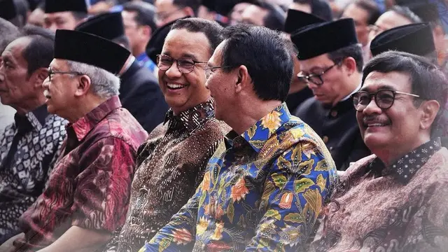 Potret Keakraban Anies dan Ahok di Balaikota Jakarta (Sumber: Instagram/aniesbaswedan)